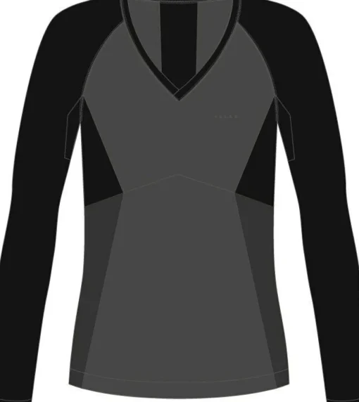 FALKE dames lange mouw shirt Wool-Tech Light, thermoshirt, zwart (black)
