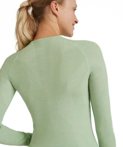 FALKE dames lange mouw shirt Wool-Tech, thermoshirt, groen (quiet green)