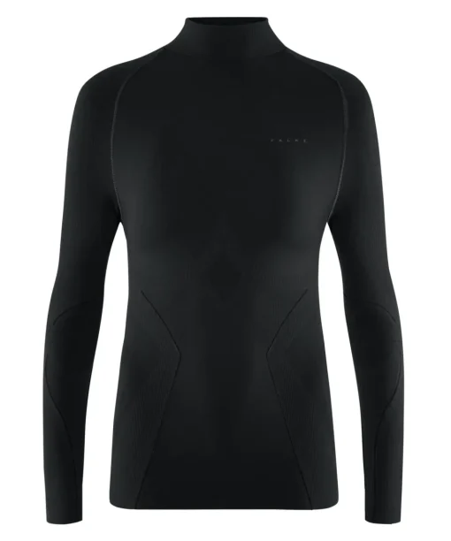 FALKE dames lange mouw shirt Maximum Warm, thermoshirt, zwart (black)