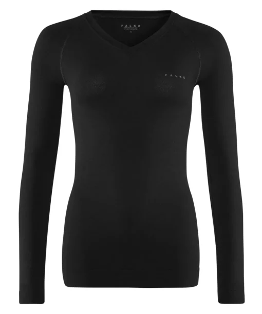 FALKE dames lange mouw shirt Wool-Tech Light, thermoshirt, zwart (black)