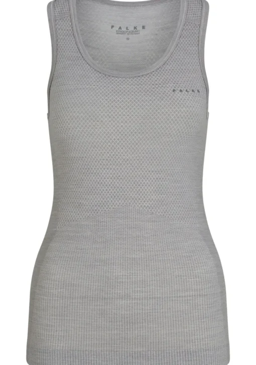 FALKE dames tanktop Wool-Tech Light, thermoshirt, grijs (grey-heather)