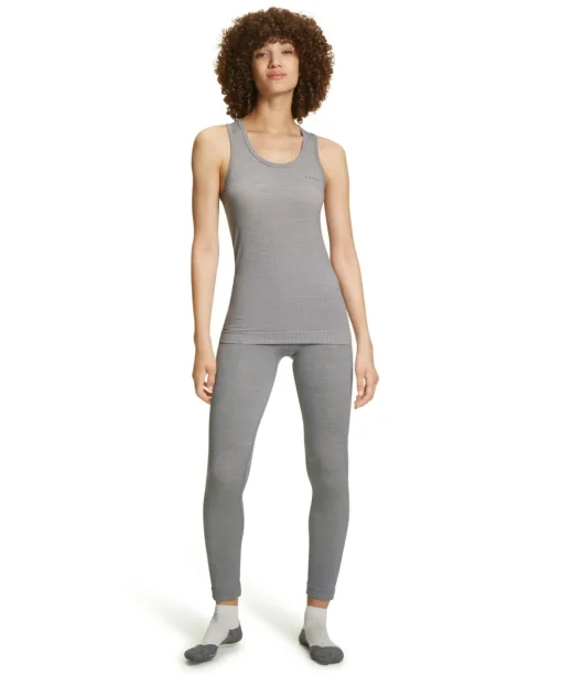 FALKE dames tanktop Wool-Tech Light, thermoshirt, grijs (grey-heather)