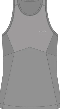 FALKE dames tanktop Wool-Tech Light, thermoshirt, grijs (grey-heather)