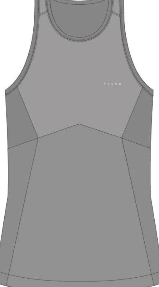 FALKE dames tanktop Wool-Tech Light, thermoshirt, grijs (grey-heather)