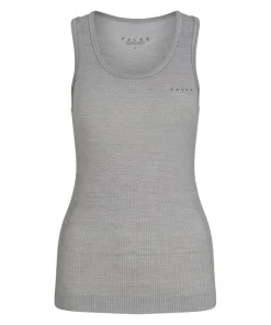 FALKE dames tanktop Wool-Tech Light, thermoshirt, grijs (grey-heather)