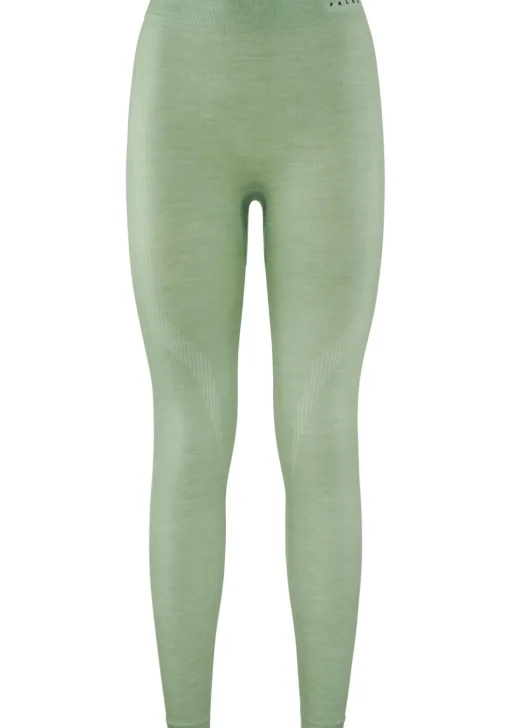 FALKE dames tights Wool-Tech, thermobroek, groen (quiet green)