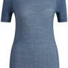 FALKE dames T-shirt Wool-Tech Light, thermoshirt, blauw (capitain)