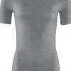 FALKE dames T-shirt Wool-Tech Light, thermoshirt, grijs (grey-heather)