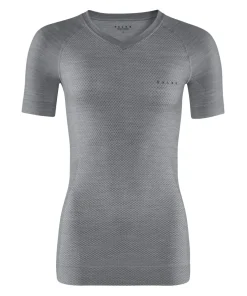 FALKE dames T-shirt Wool-Tech Light, thermoshirt, grijs (grey-heather)