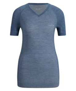 FALKE dames T-shirt Wool-Tech Light, thermoshirt, blauw (capitain)