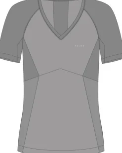 FALKE dames T-shirt Wool-Tech Light, thermoshirt, grijs (grey-heather)