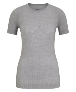 FALKE dames T-shirt Wool-Tech Light, thermoshirt, grijs (grey-heather)