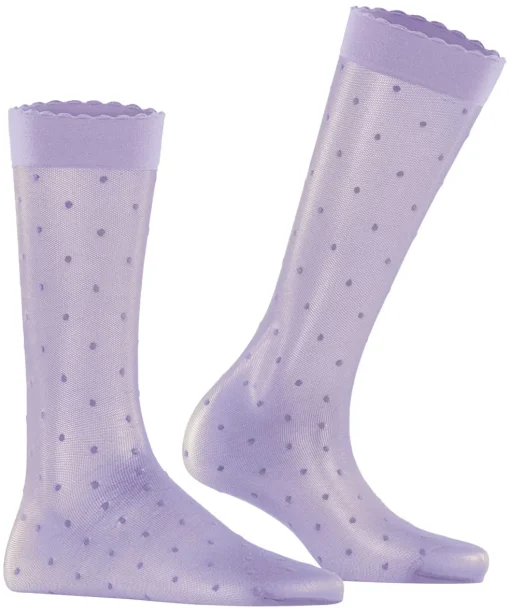 FALKE Dot 15 DEN dames kniekousen, lila (lupine)