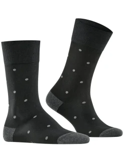 FALKE Dot herensokken, antraciet grijs (anthracite mel.)