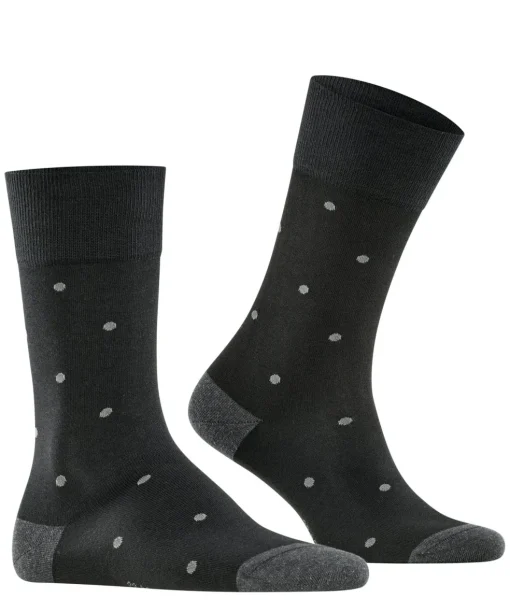 FALKE Dot herensokken, antraciet grijs (anthracite mel.)
