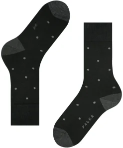 FALKE Dot herensokken, antraciet grijs (anthracite mel.)