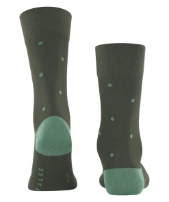 FALKE Dot herensokken, olijfgroen (military)