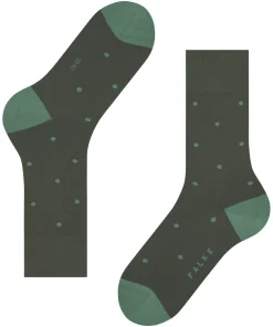 FALKE Dot herensokken, olijfgroen (military)