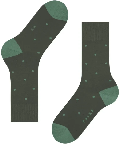 FALKE Dot herensokken, olijfgroen (military)