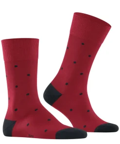 FALKE Dot herensokken, rood (scarlet)