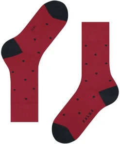 FALKE Dot herensokken, rood (scarlet)