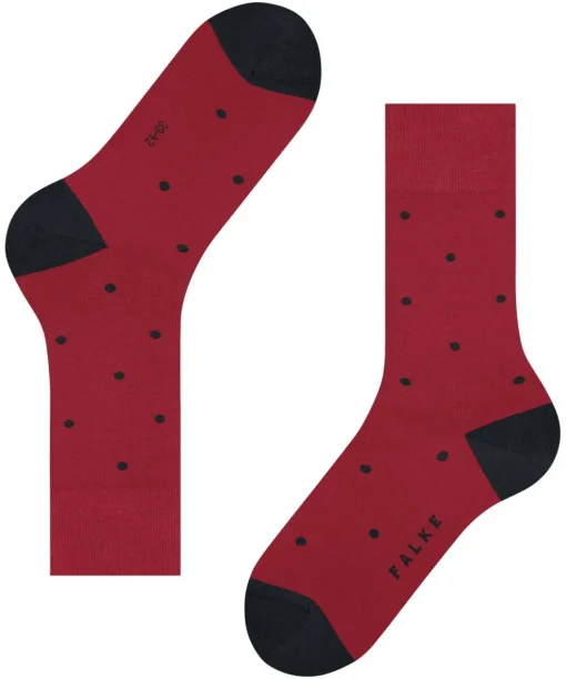 FALKE Dot herensokken, rood (scarlet)