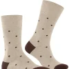 FALKE Dot herensokken, taupe (taupe melangeange)