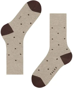 FALKE Dot herensokken, taupe (taupe melangeange)