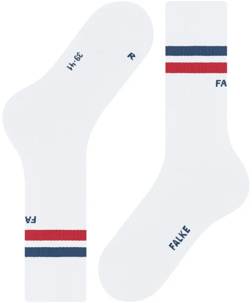 FALKE Dynamic unisex sokken, rood, wit, blauw (white-blue-red)