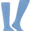 FALKE Energizing Wool heren kniekousen, blauw (cornflower blue)