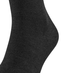 FALKE Energizing Wool heren kniekousen, antraciet (anthra.mel)