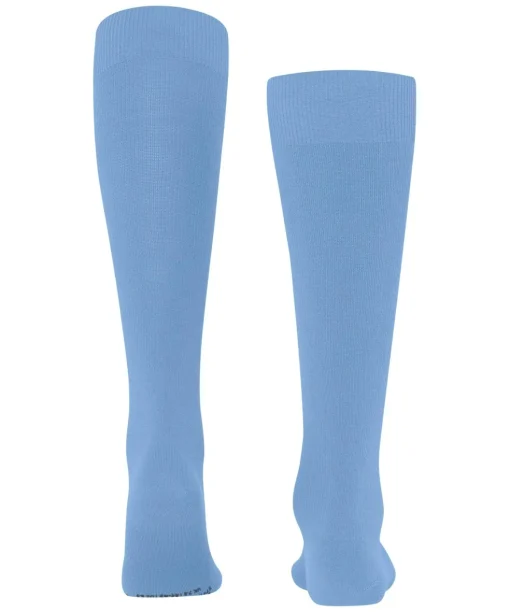 FALKE Energizing Wool heren kniekousen, blauw (cornflower blue)