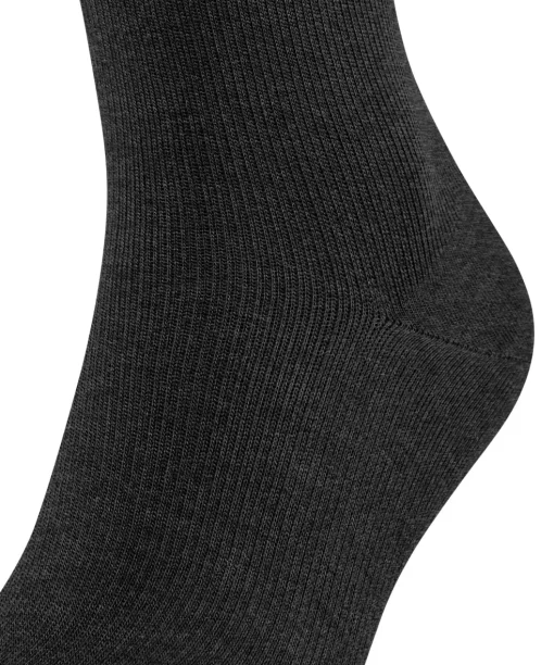 FALKE Energizing Wool heren kniekousen, antraciet (anthra.mel)