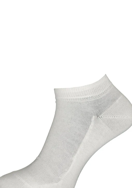 FALKE Family dames enkelsokken, katoen, wit (white)