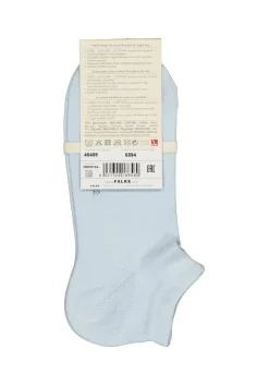 FALKE Family dames enkelsokken, katoen, lichtblauw (light blue)