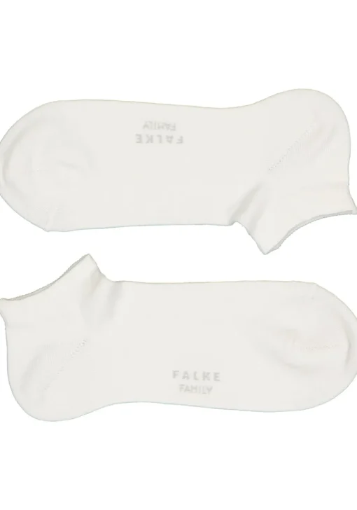 FALKE Family dames enkelsokken, katoen, wit (white)