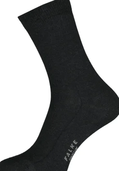 FALKE Family damessokken, katoen, antraciet grijs (anthracite melange)