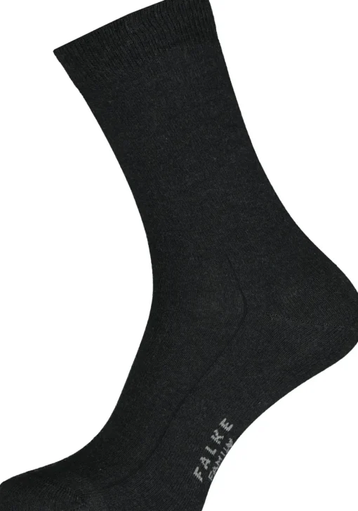 FALKE Family damessokken, katoen, antraciet grijs (anthracite melange)