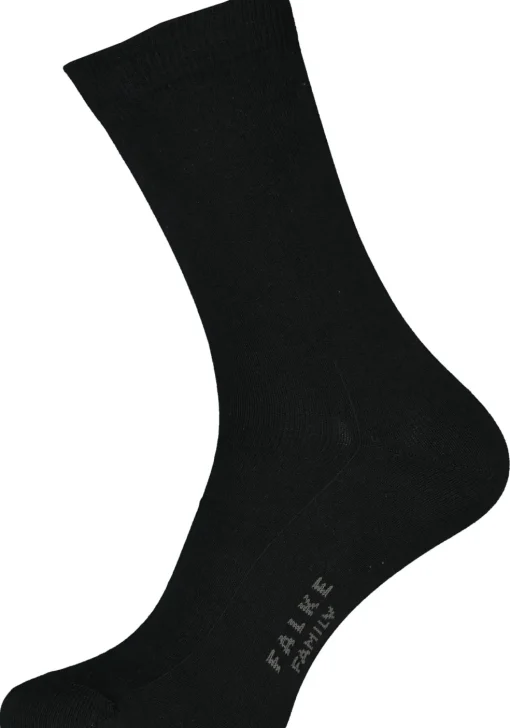 FALKE Family damessokken, katoen, zwart (black)