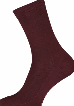 FALKE Family damessokken, katoen, bordeaux rood (barolo)