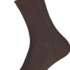 FALKE Family damessokken, katoen, donkerbruin (dark brown)