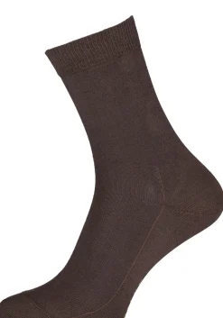 FALKE Family damessokken, katoen, donkerbruin (dark brown)