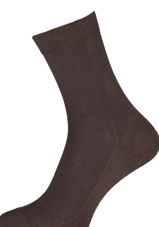FALKE Family damessokken, katoen, donkerbruin (dark brown)