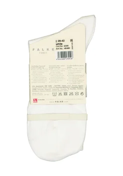 FALKE Family damessokken, katoen, wit (white)