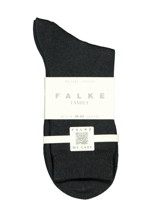 FALKE Family damessokken, katoen, antraciet grijs (anthracite melange)