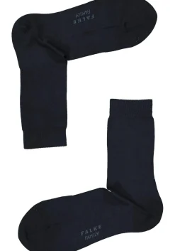 FALKE Family damessokken, katoen, donker marine blauw (dark navy)