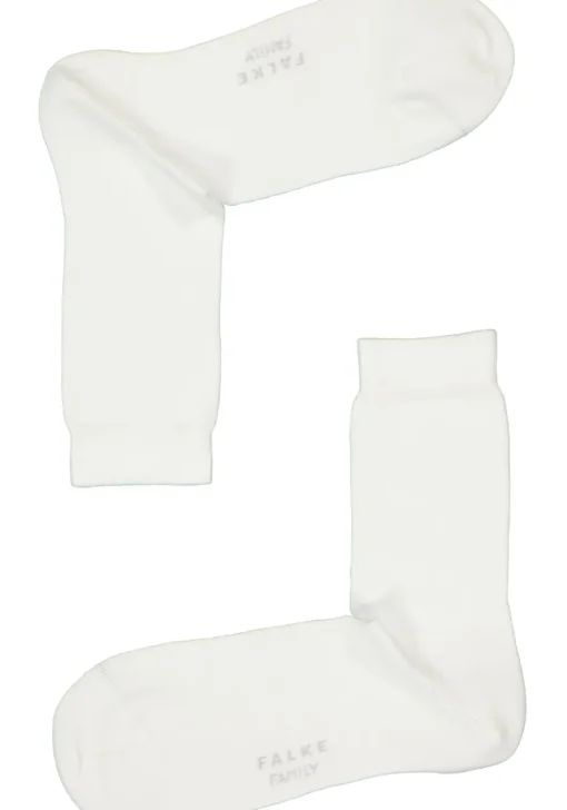 FALKE Family damessokken, katoen, wit (white)