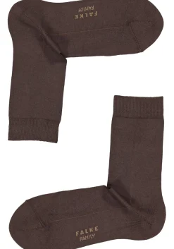 FALKE Family damessokken, katoen, donkerbruin (dark brown)