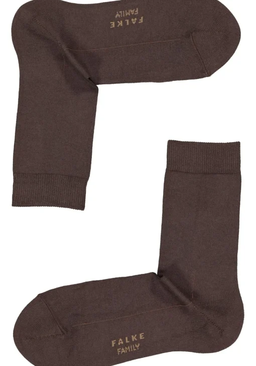 FALKE Family damessokken, katoen, donkerbruin (dark brown)