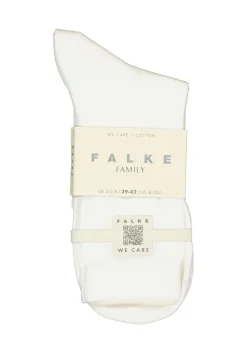 FALKE Family damessokken, katoen, wit (white)